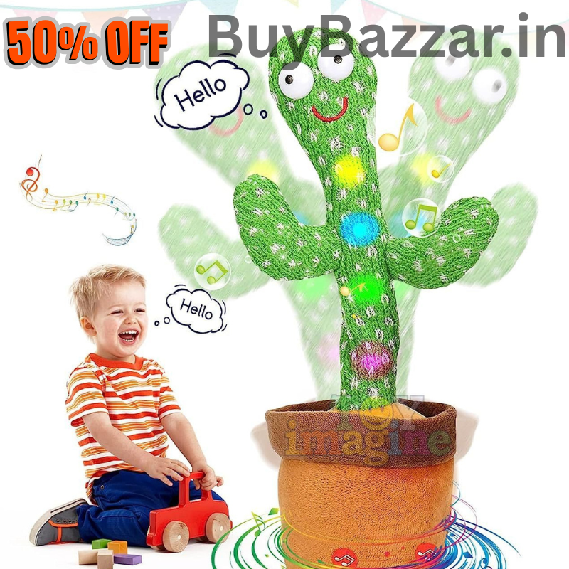 LED Musical Dancing & Talking Cactus Toy