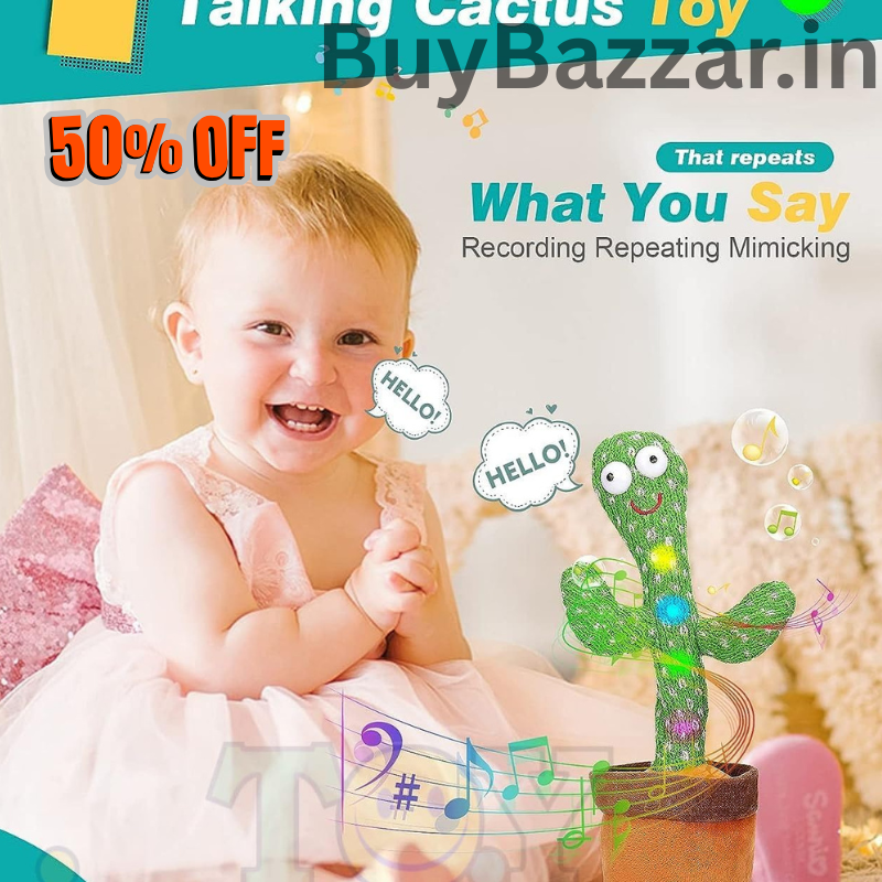 LED Musical Dancing & Talking Cactus Toy