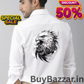 Men Regular Fit Eagle Printed Casual Shirt