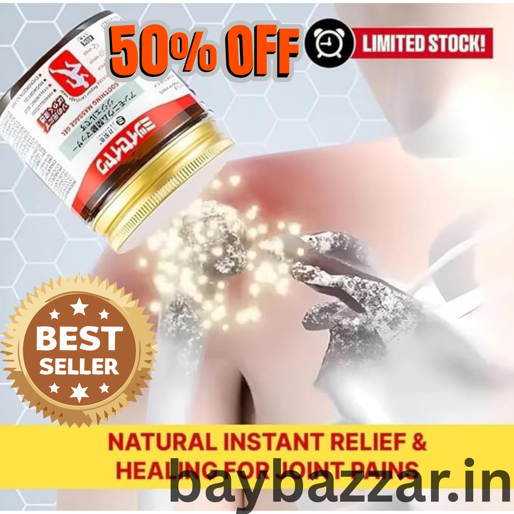 Japanese Red Massage Gel for Joint & Muscle Pain Relief | Deep Penetration Formula | Fast-Acting Herbal Therapy Gel