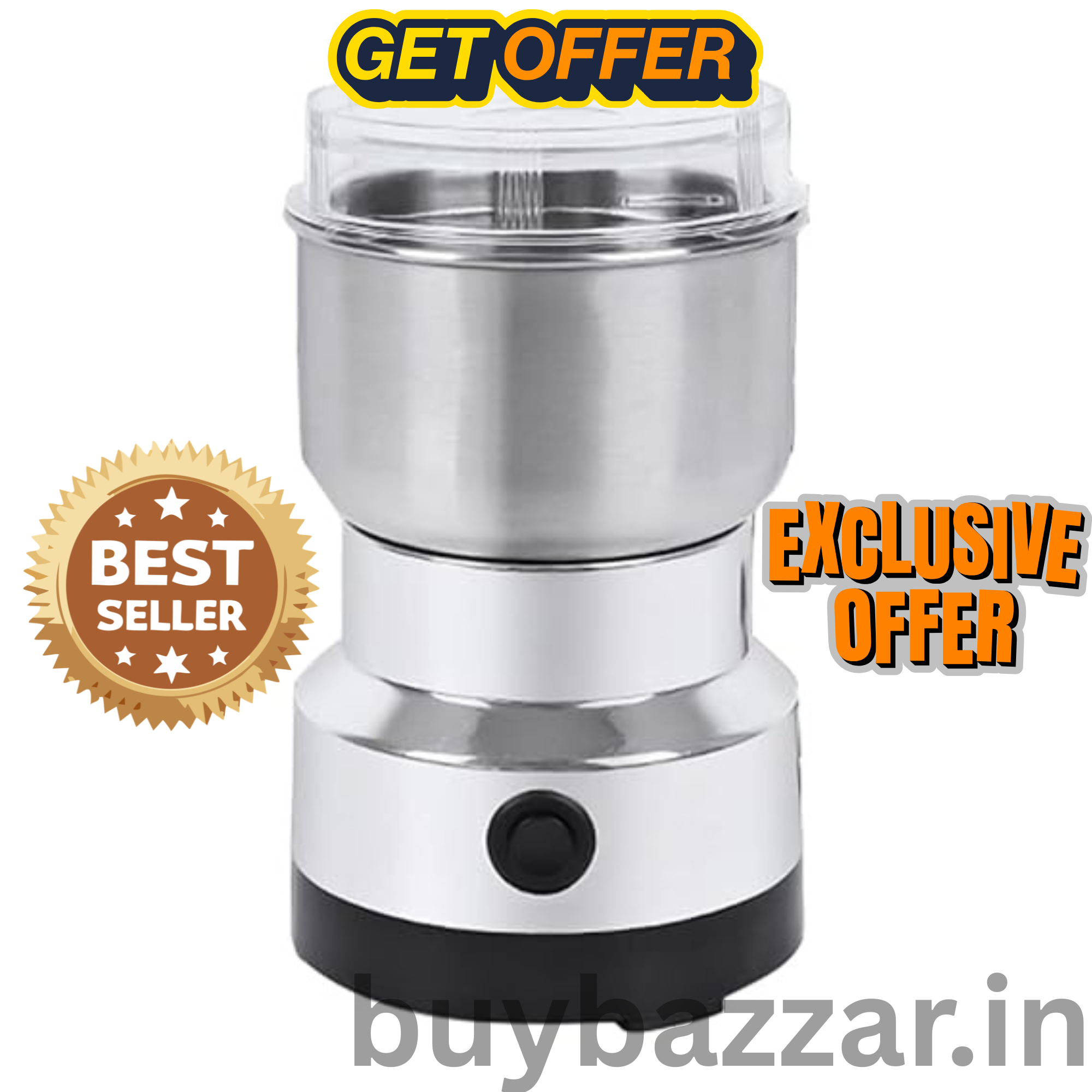 Grinder Household Mini Stainless Steel Electric Herb Pulverizer Four Edged B 150W High Power Ultrafine Coffee Triturator