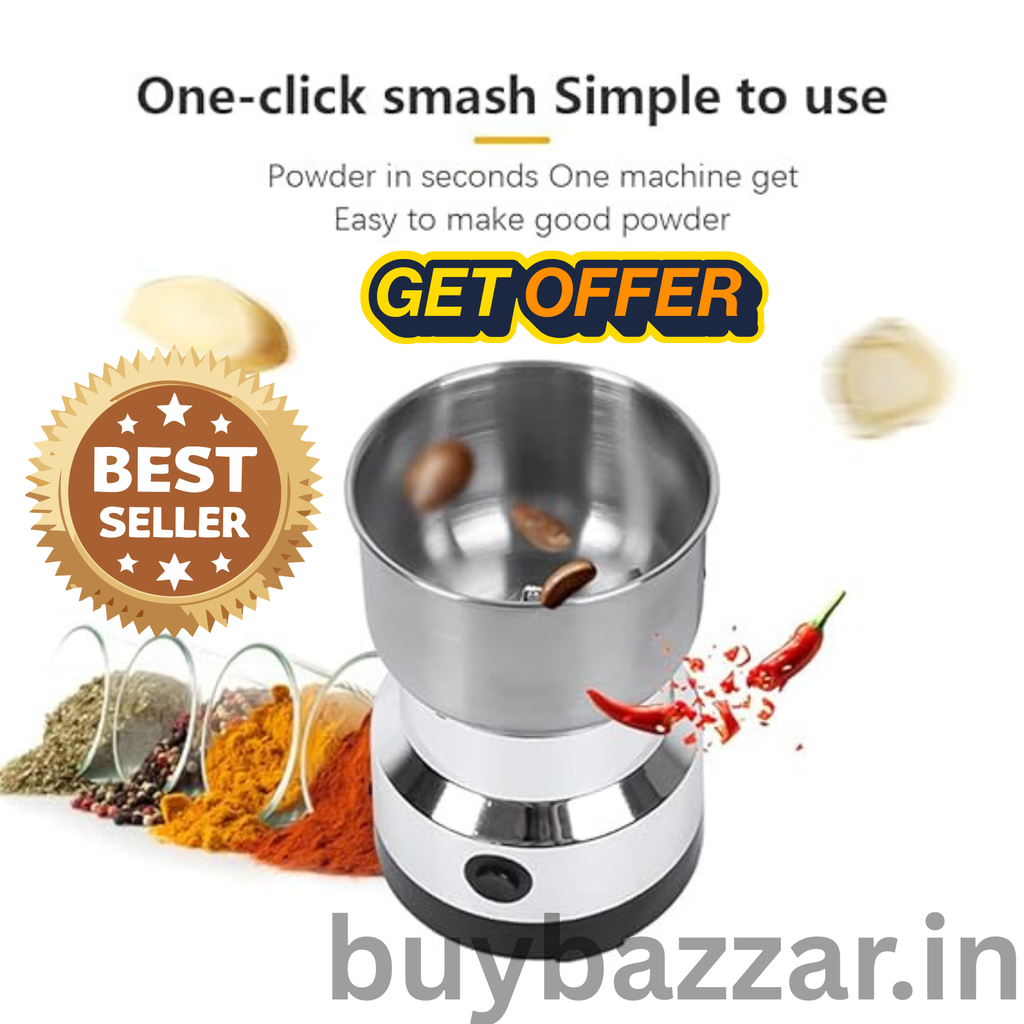 Grinder Household Mini Stainless Steel Electric Herb Pulverizer Four Edged B 150W High Power Ultrafine Coffee Triturator