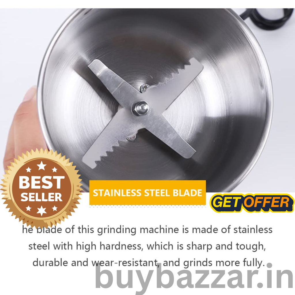 Grinder Household Mini Stainless Steel Electric Herb Pulverizer Four Edged B 150W High Power Ultrafine Coffee Triturator